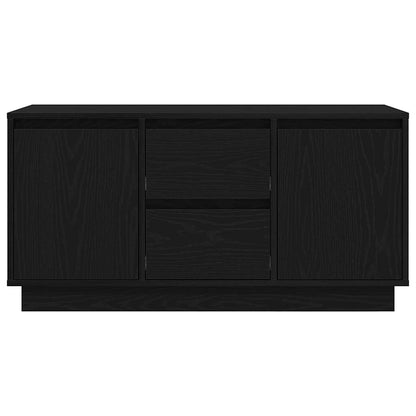 Tv-meubel met LED-verlichting 100x41x50 cm zwart eikenkleurig