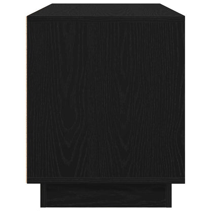 Tv-meubel met LED-verlichting 100x41x50 cm zwart eikenkleurig