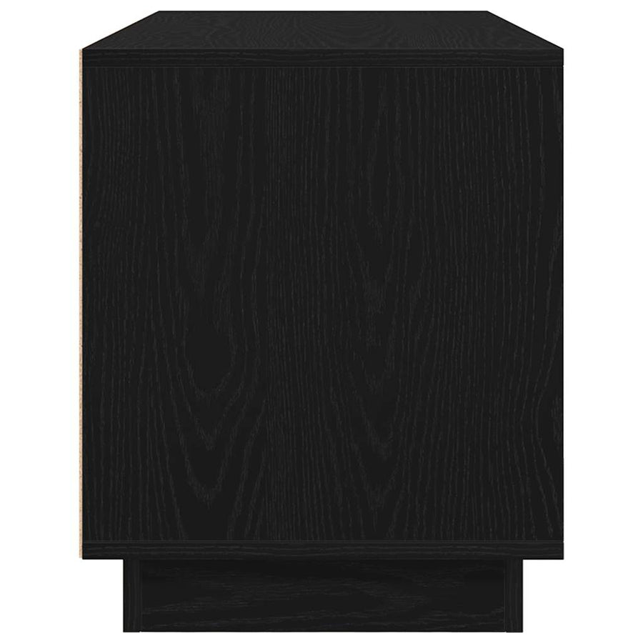 Tv-meubel met LED-verlichting 100x41x50 cm zwart eikenkleurig