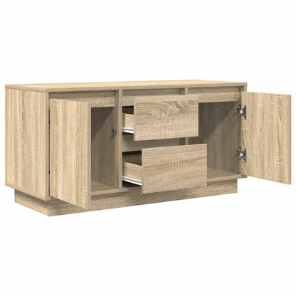 Tv-meubel met LED-verlichting 100x41x50 cm sonoma eikenkleurig