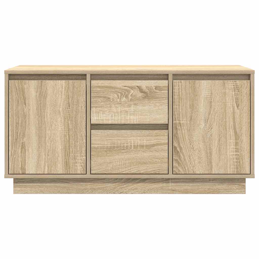 Tv-meubel met LED-verlichting 100x41x50 cm sonoma eikenkleurig
