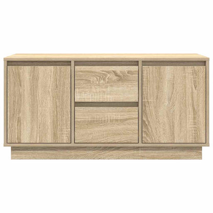 Tv-meubel met LED-verlichting 100x41x50 cm sonoma eikenkleurig