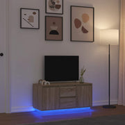 Tv-meubel 100x41x50 cm sonoma eiken LED