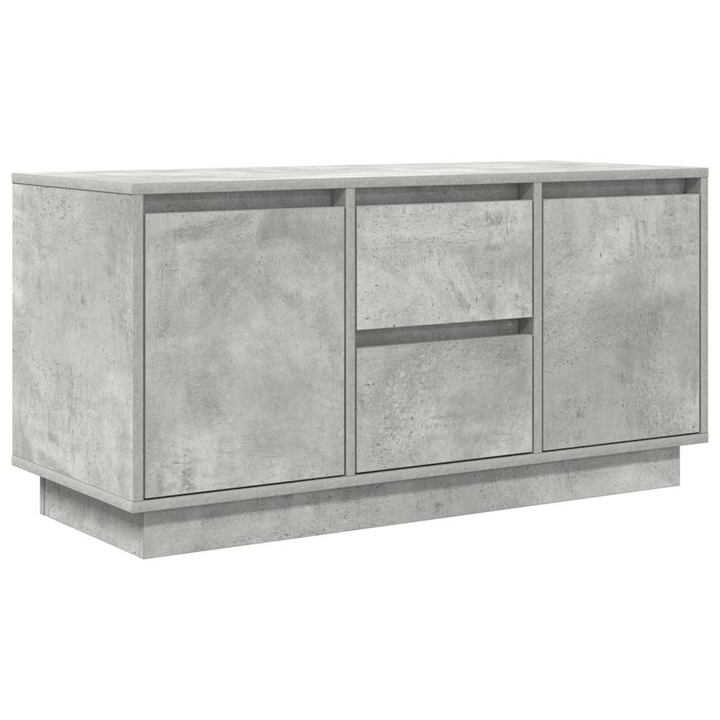 Tv-meubel met LED-verlichting 100x41x50 cm betongrijs