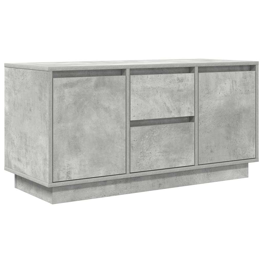 Tv-meubel met LED-verlichting 100x41x50 cm betongrijs