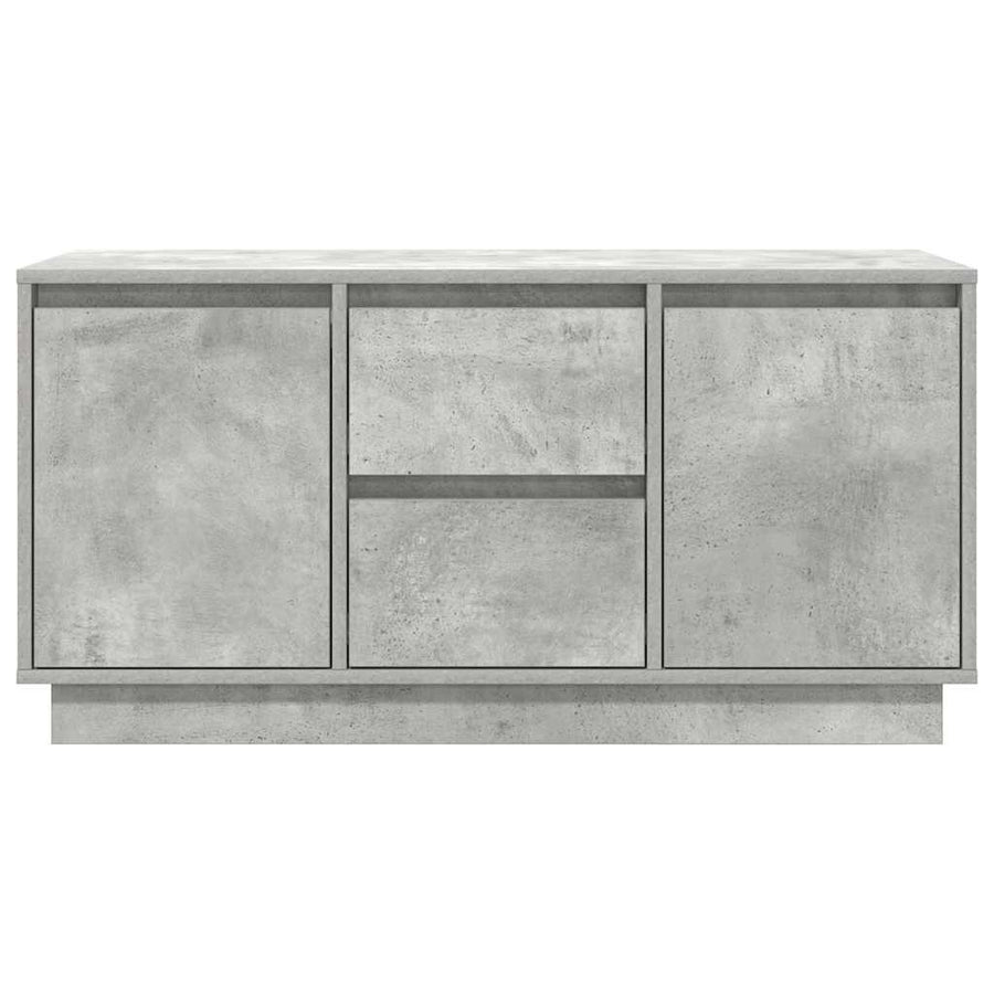 Tv-meubel met LED-verlichting 100x41x50 cm betongrijs