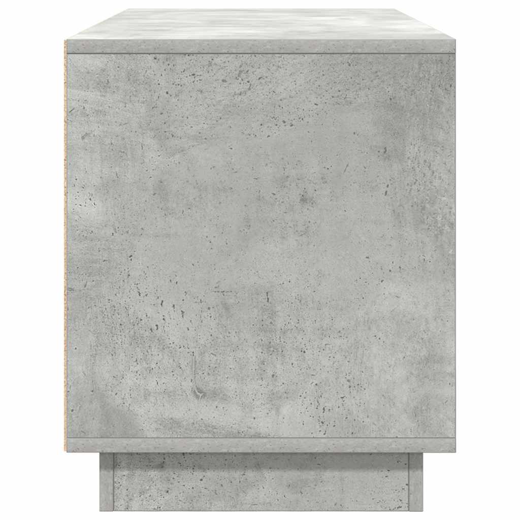 Tv-meubel met LED-verlichting 100x41x50 cm betongrijs