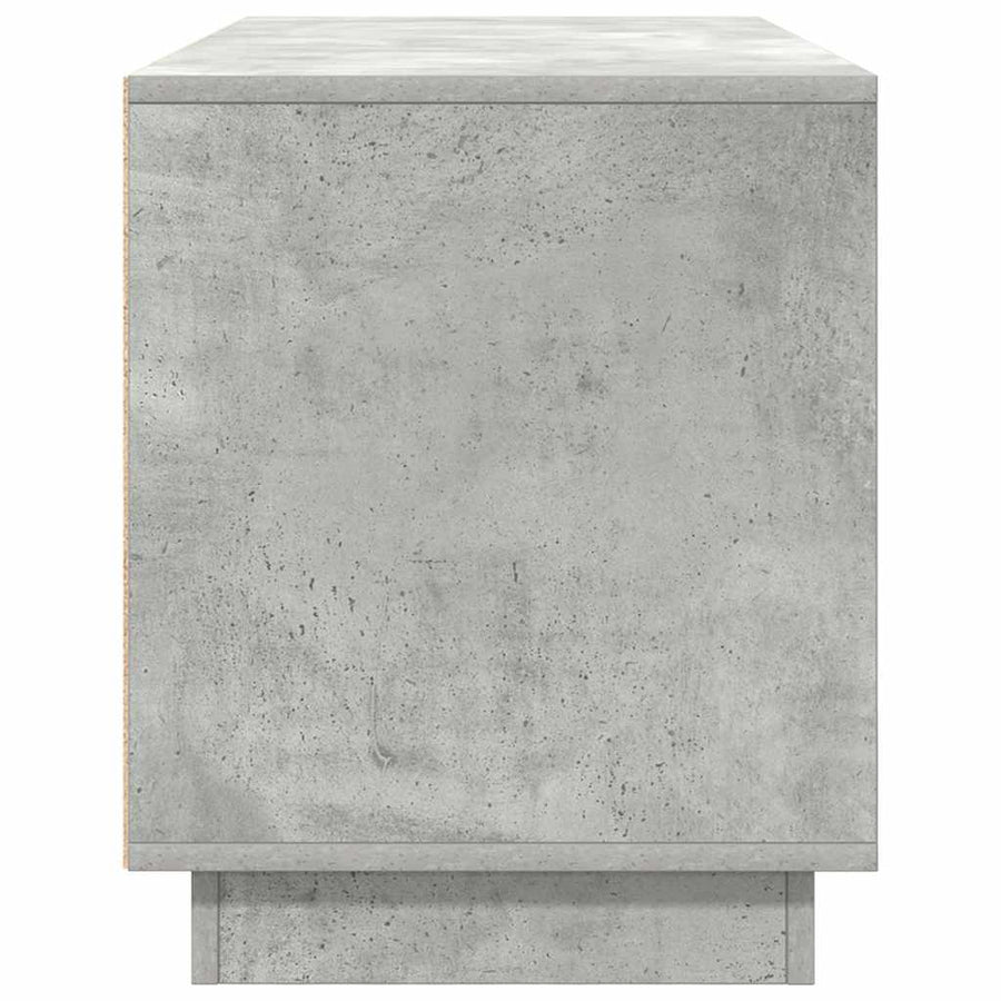 Tv-meubel met LED-verlichting 100x41x50 cm betongrijs