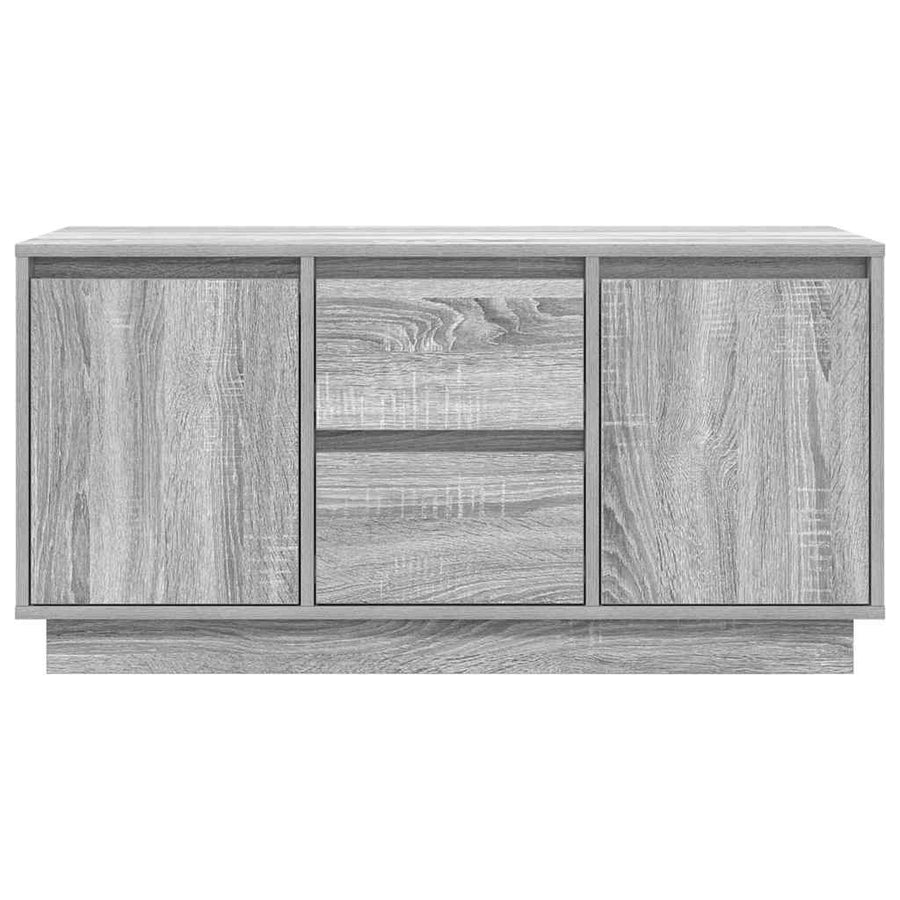 Tv-meubel met LED-verlichting 100x41x50 cm grijs sonoma eiken