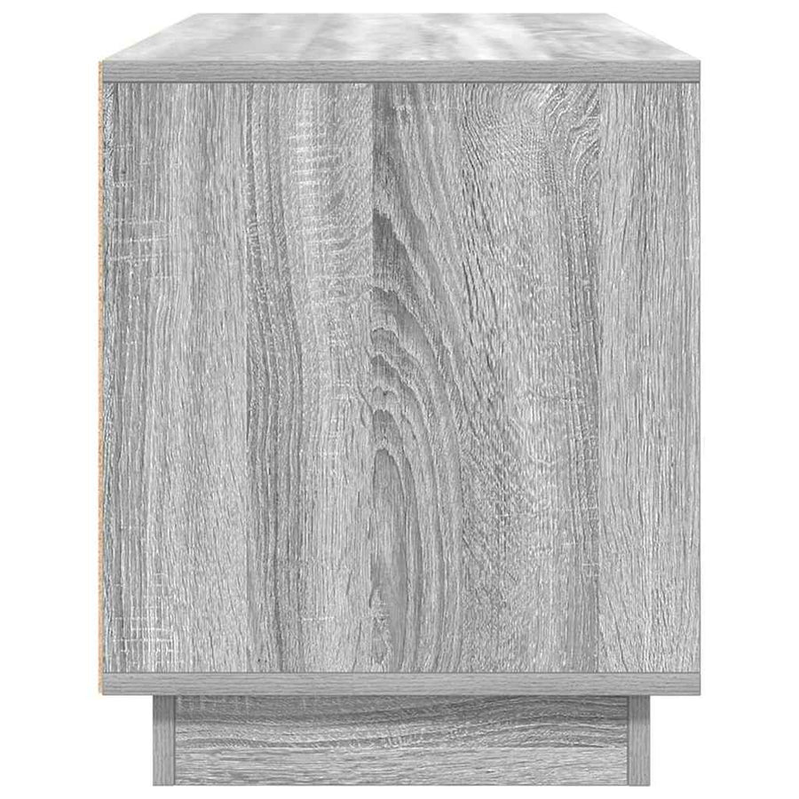 Tv-meubel met LED-verlichting 100x41x50 cm grijs sonoma eiken
