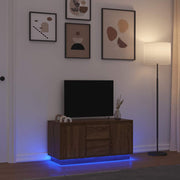 Tv-meubel 100x41x50 cm eikenkleur led