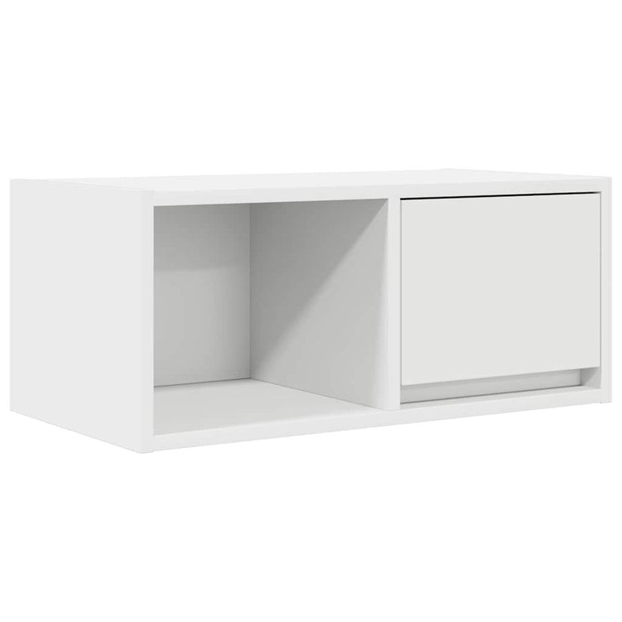 Tv-meubel 60x31x25,5 cm bewerkt hout wit