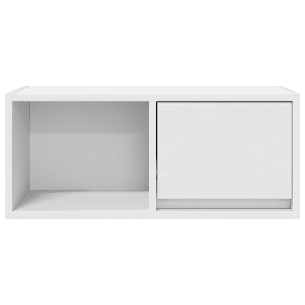 Tv-meubel 60x31x25,5 cm bewerkt hout wit