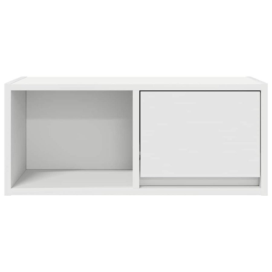Tv-meubel 60x31x25,5 cm bewerkt hout wit