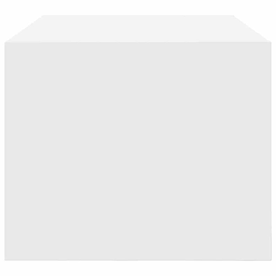 Tv-meubel 60x31x25,5 cm bewerkt hout wit