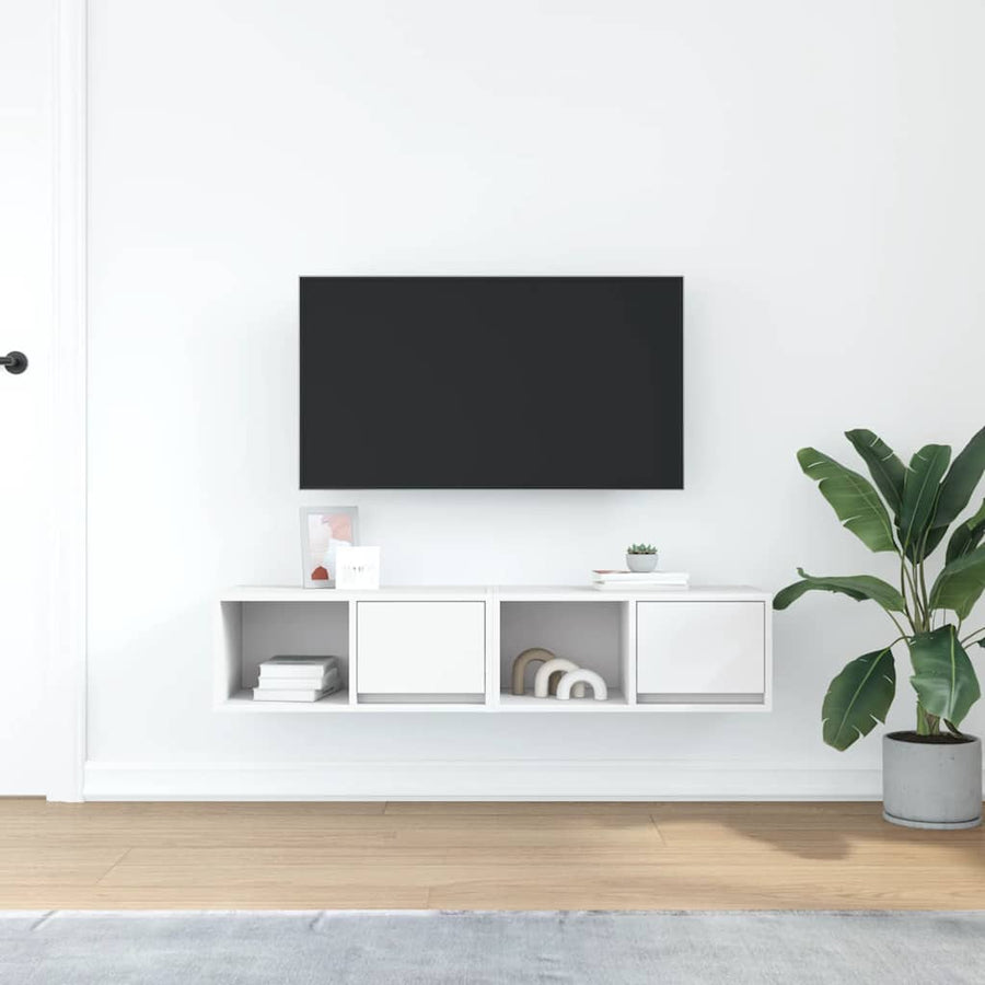 Tv-meubelen 2 st 60x31x25,5 cm bewerkt hout wit