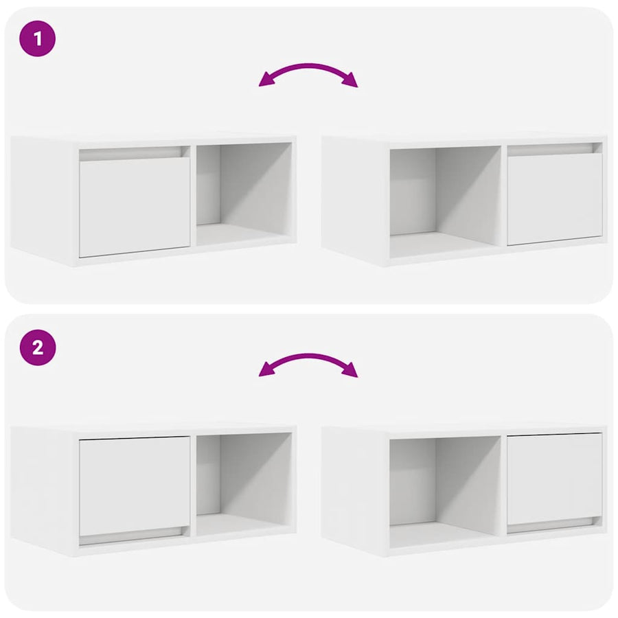 Tv-meubelen 2 st 60x31x25,5 cm bewerkt hout wit