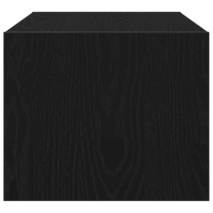 TV-meubel 60x31x25,5 cm spaanplaat zwart eikenkleurig