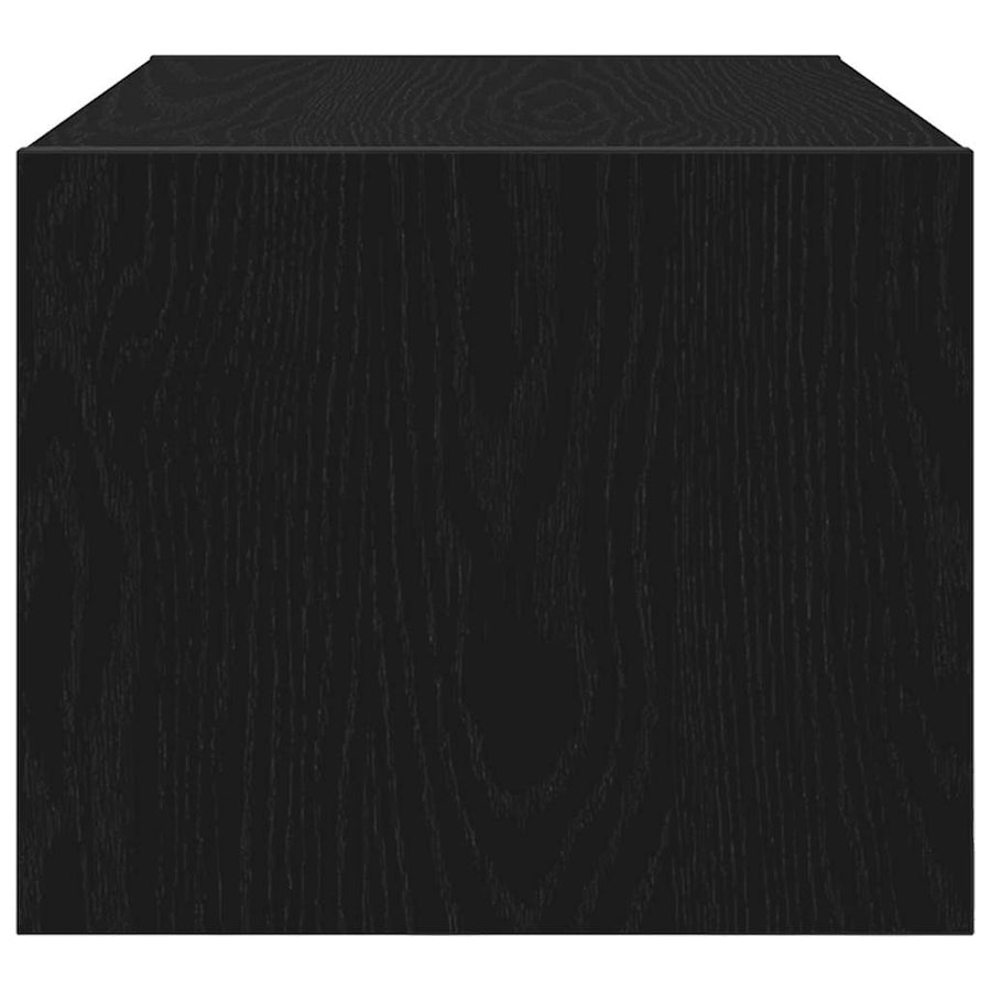 Tv-kasten 60x31x25,5 cm spaanplaat zwart eikenkleurig