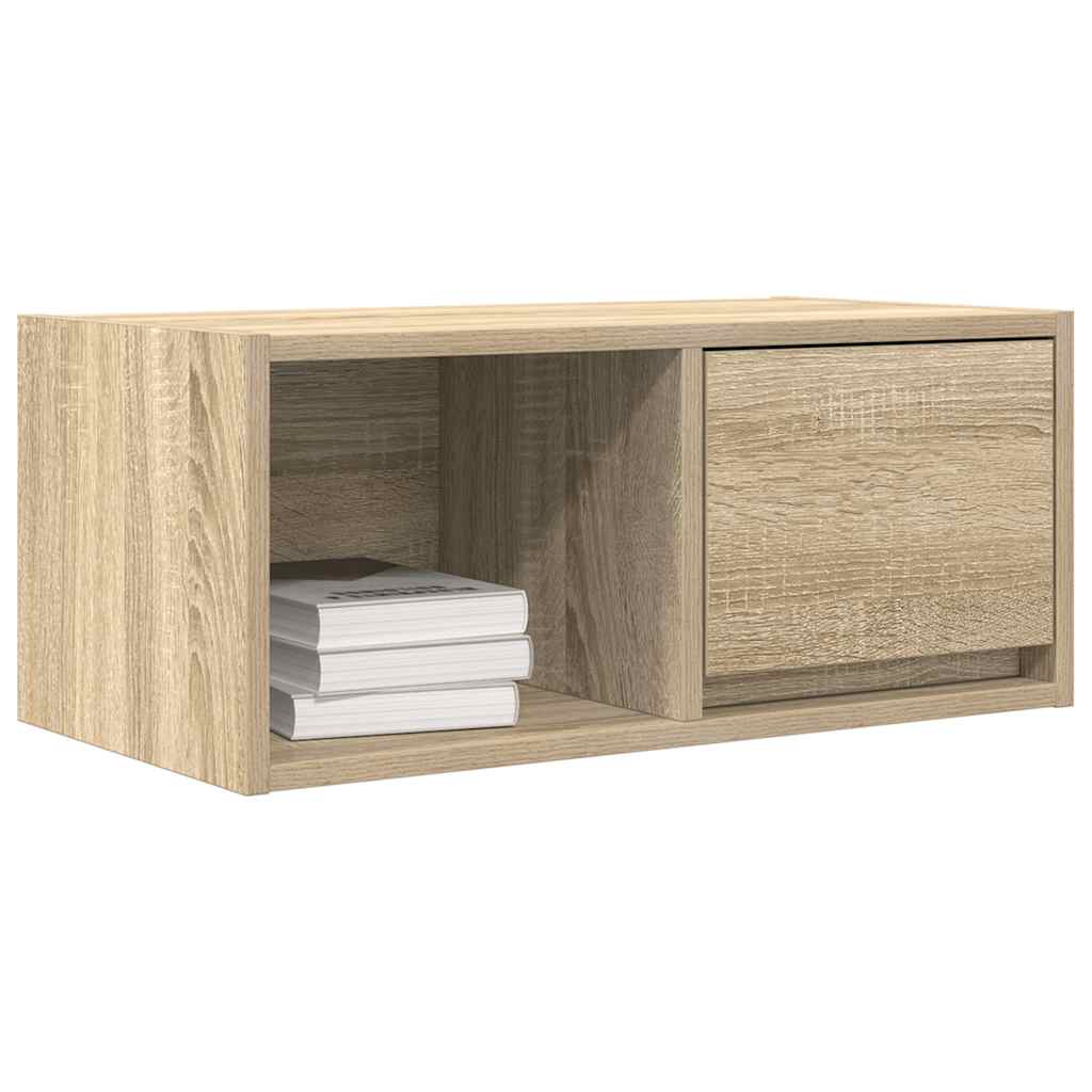 TV-meubel 60x31x25,5 cm bewerkt hout sonoma eikenkleurig