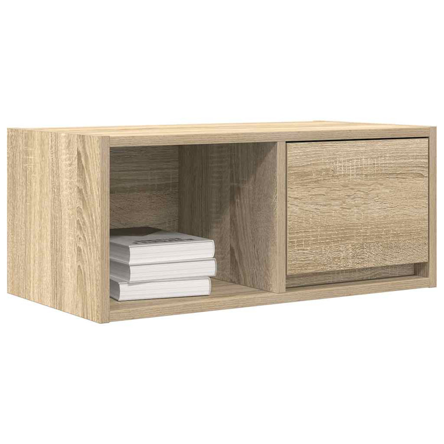 TV-meubel 60x31x25,5 cm bewerkt hout sonoma eikenkleurig