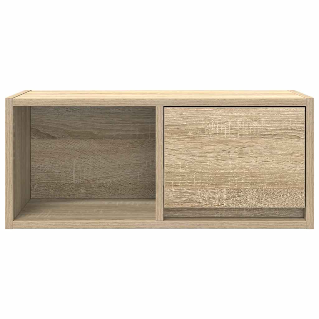 TV-meubel 60x31x25,5 cm bewerkt hout sonoma eikenkleurig