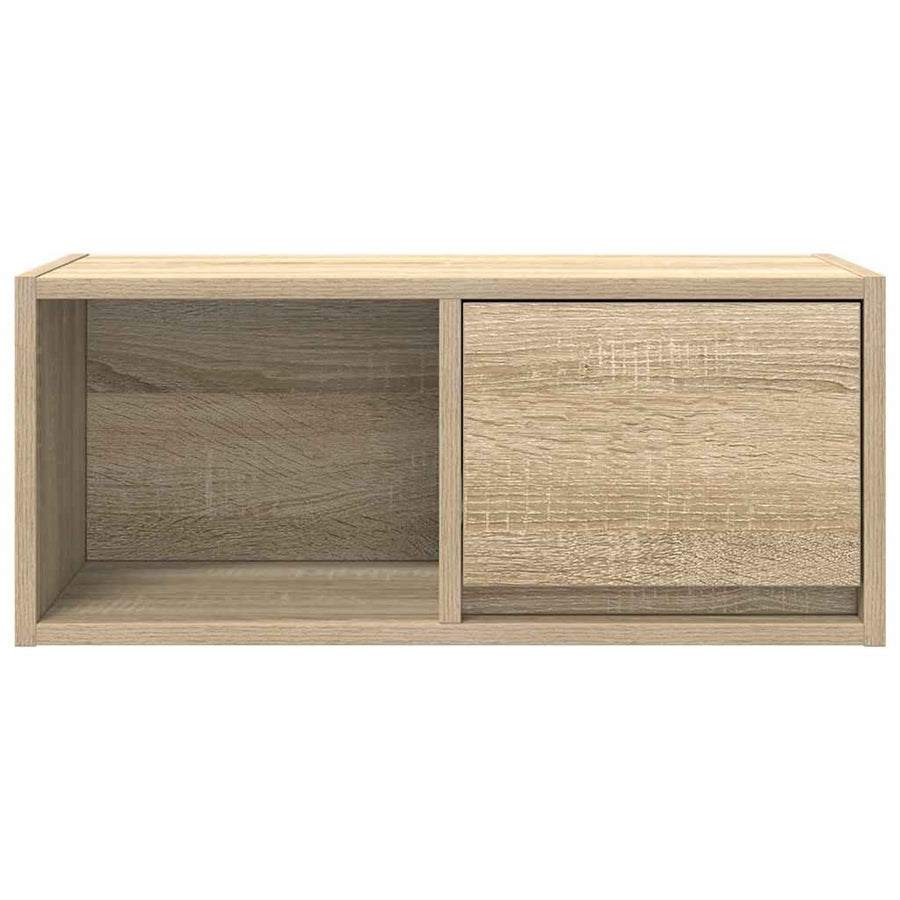 TV-meubel 60x31x25,5 cm bewerkt hout sonoma eikenkleurig