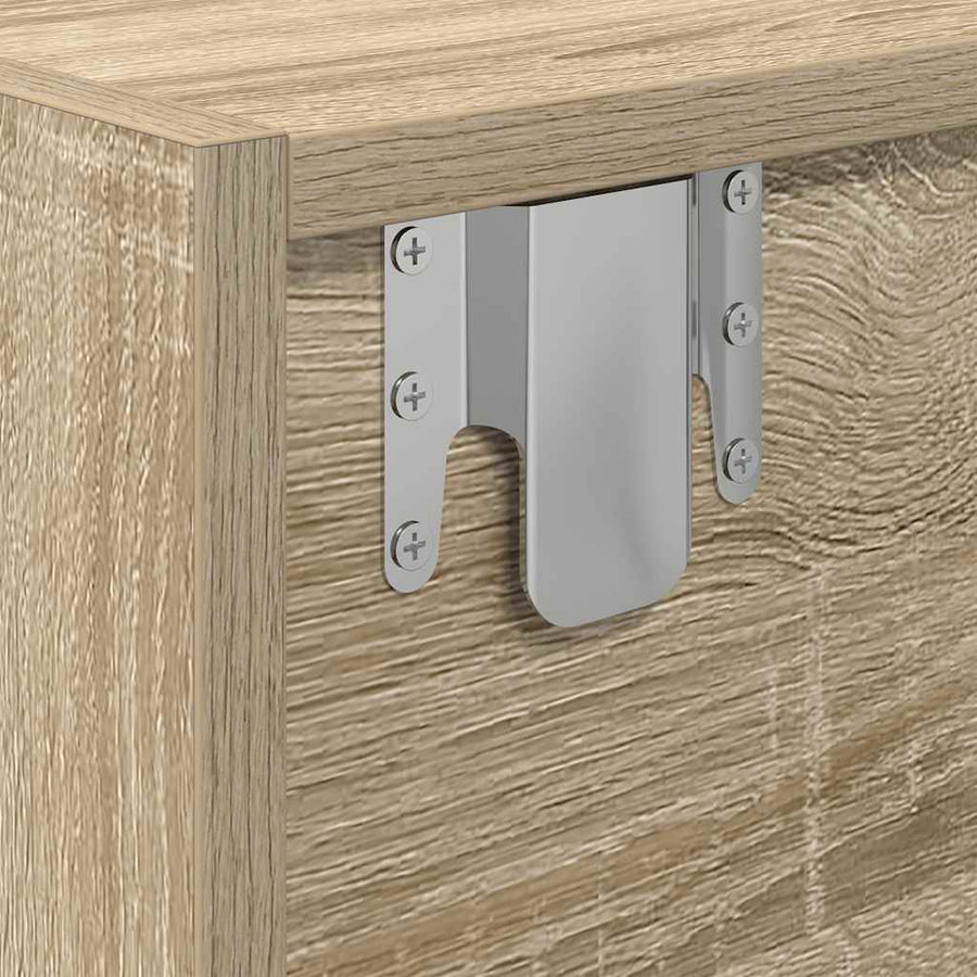TV-meubel 60x31x25,5 cm bewerkt hout sonoma eikenkleurig