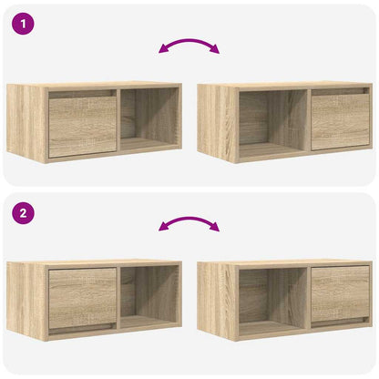 Tv-meubelen 2 st 60x31x25,5 cm bewerkt hout sonoma eikenkleurig