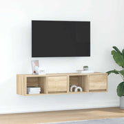 Tv-meubel 60x31x25,5 cm bewerkt hout sonoma eikenkleurig