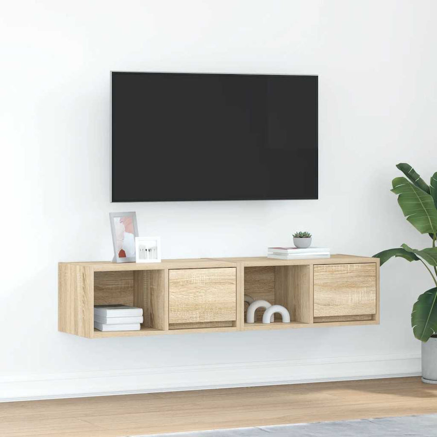 Tv-meubelen 2 st 60x31x25,5 cm bewerkt hout sonoma eikenkleurig