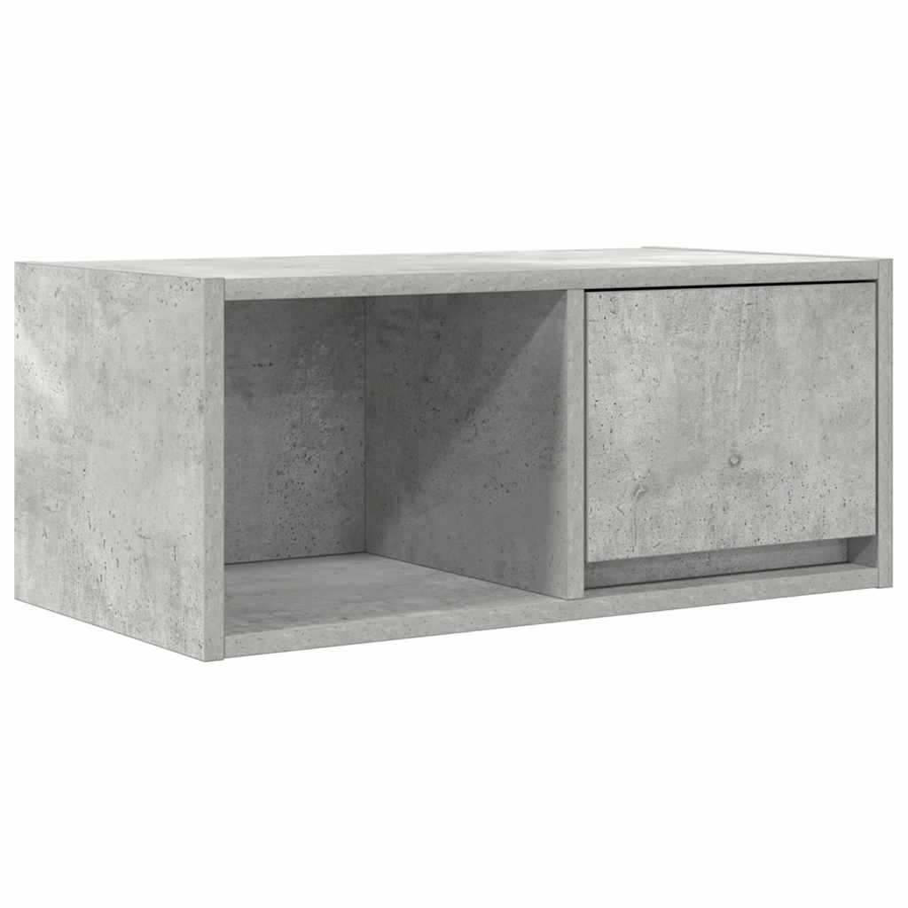TV-meubel 60x31x25,5 cm bewerkt hout betongrijs