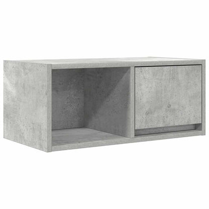 TV-meubel 60x31x25,5 cm bewerkt hout betongrijs