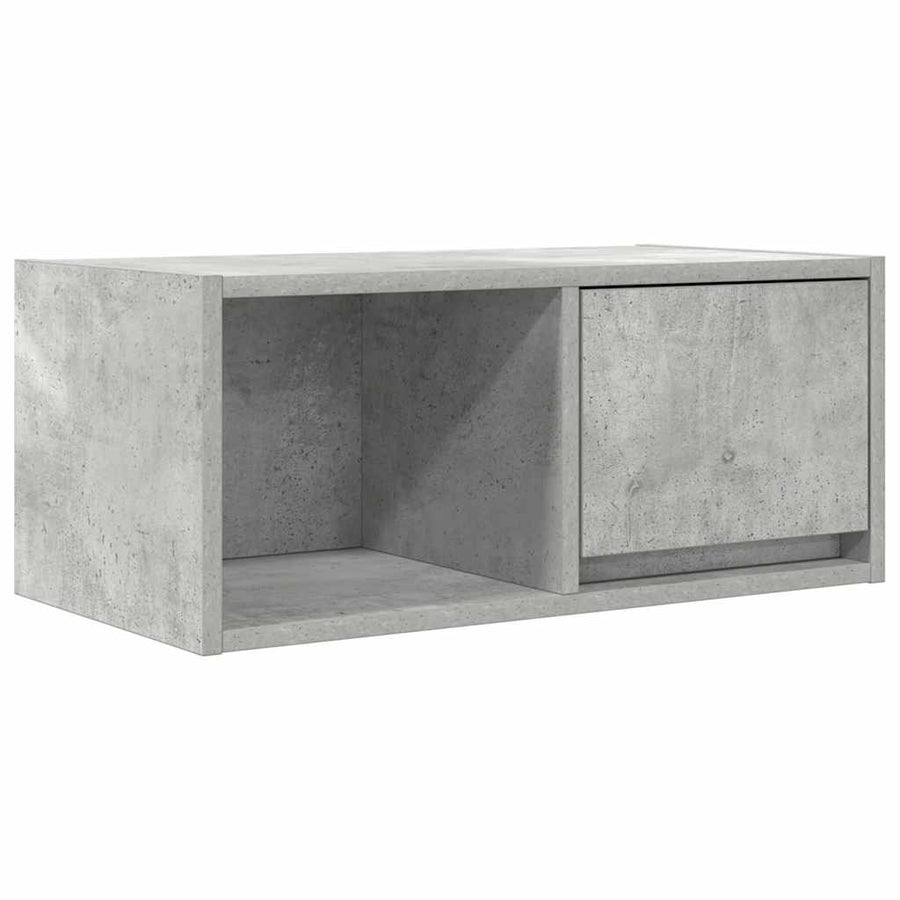 TV-meubel 60x31x25,5 cm bewerkt hout betongrijs