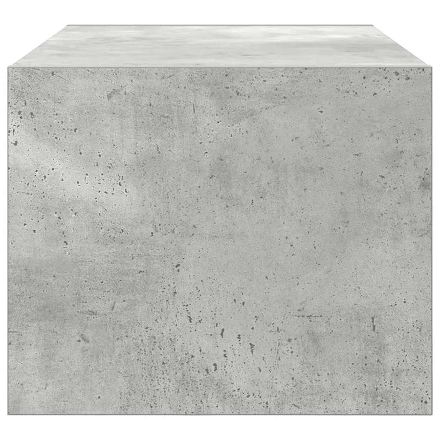 TV-meubel 60x31x25,5 cm bewerkt hout betongrijs