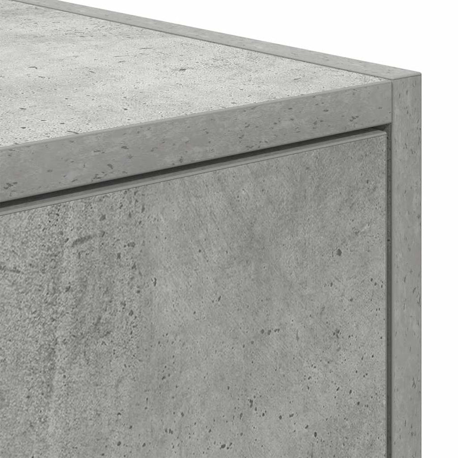 TV-meubel 60x31x25,5 cm bewerkt hout betongrijs