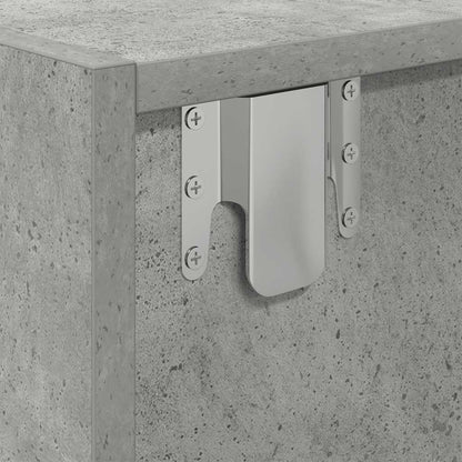 TV-meubel 60x31x25,5 cm bewerkt hout betongrijs