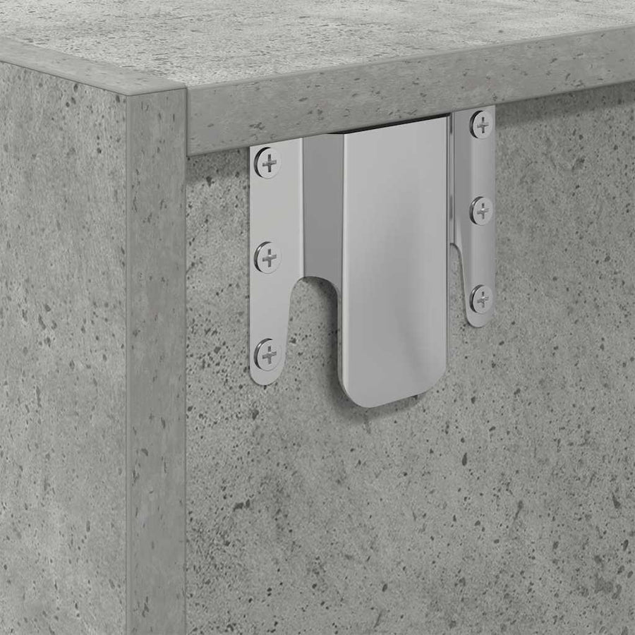 Tv-meubels 2 st 60x31x25,5 cm bewerkt hout betongrijs