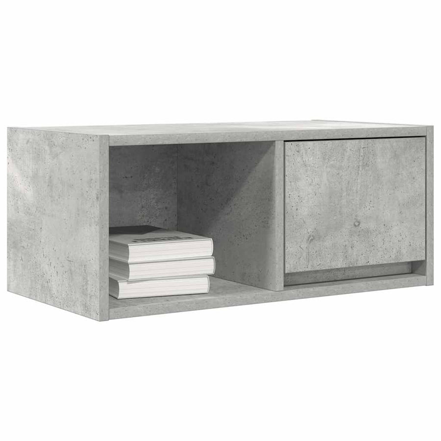 Tv-meubels 2 st 60x31x25,5 cm bewerkt hout betongrijs