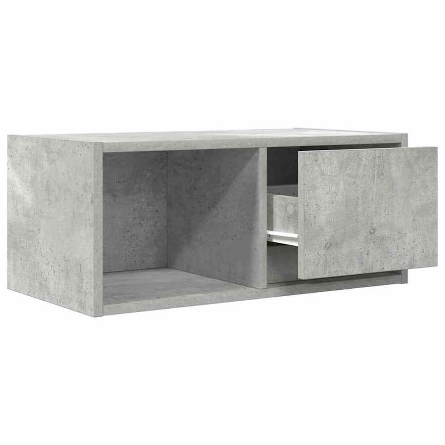 Tv-meubels 2 st 60x31x25,5 cm bewerkt hout betongrijs