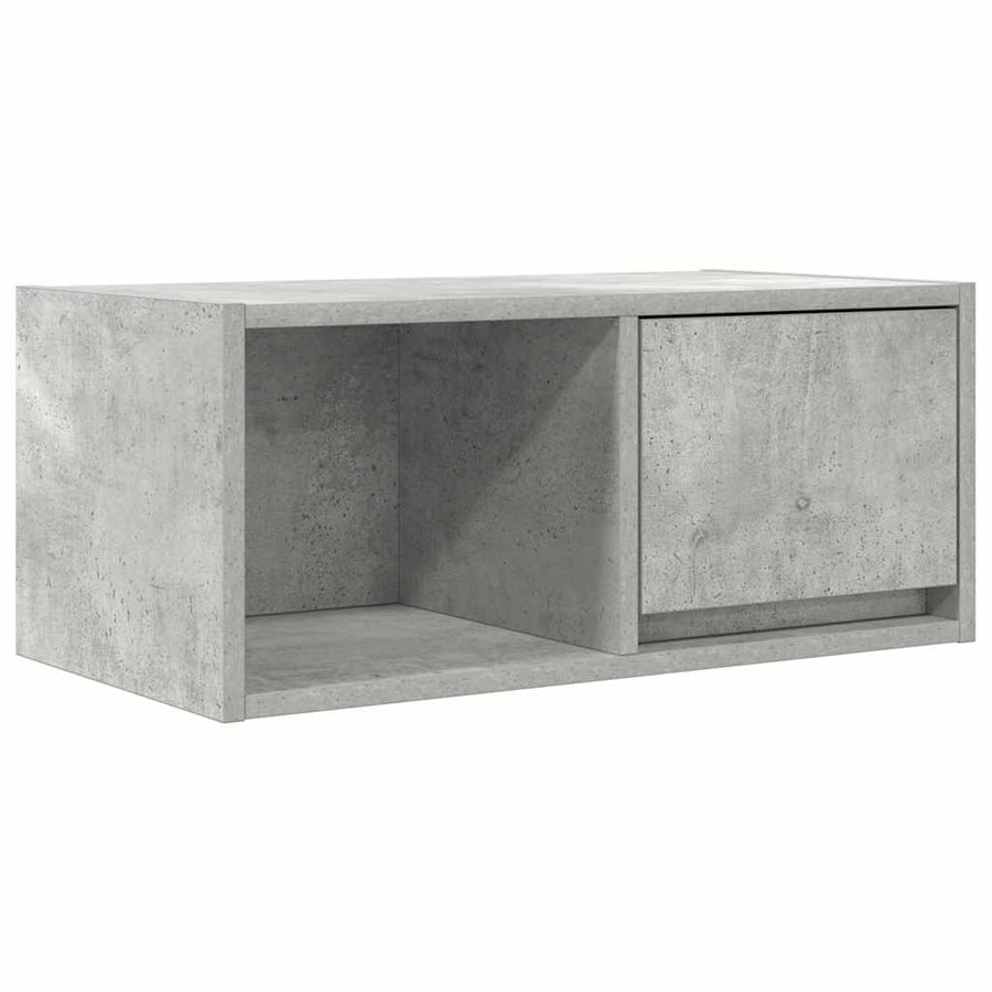 Tv-meubels 2 st 60x31x25,5 cm bewerkt hout betongrijs
