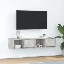 Tv-meubels 2 st 60x31x25,5 cm bewerkt hout betongrijs