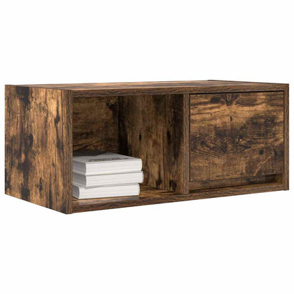 TV-meubel 60x31x25,5 cm bewerkt hout gerookt eikenkleurig