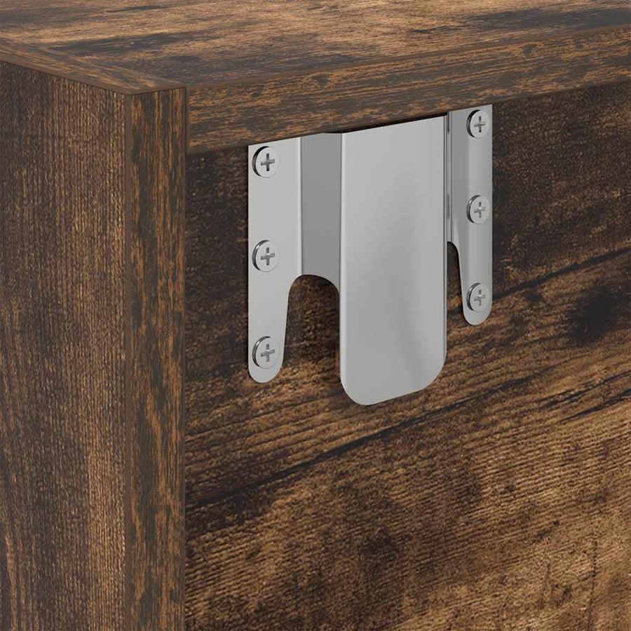 Tv-meubelen 2 st 60x31x25,5 cm bewerkt hout gerookt eikenkleur