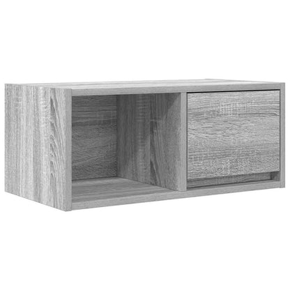 TV-meubel 60x31x25,5 cm bewerkt hout grijs sonoma eikenkleurig