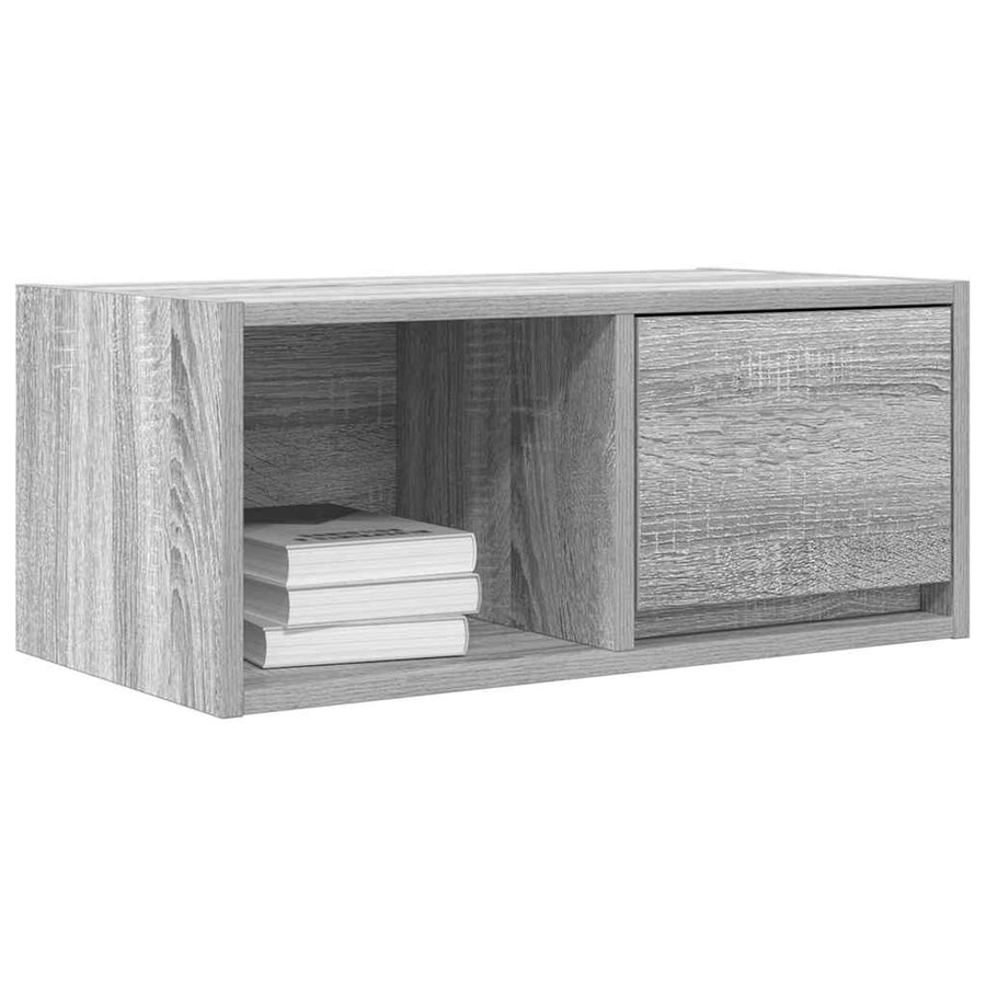 TV-meubel 60x31x25,5 cm bewerkt hout grijs sonoma eikenkleurig