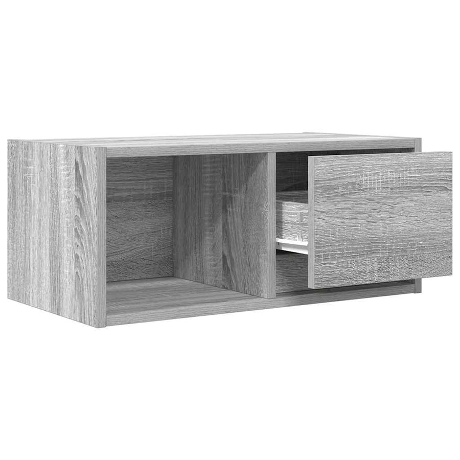 TV-meubel 60x31x25,5 cm bewerkt hout grijs sonoma eikenkleurig
