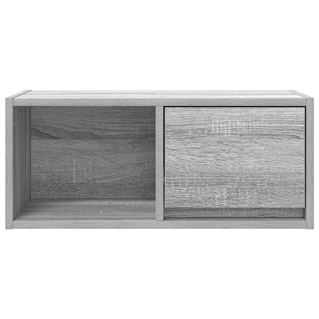 TV-meubel 60x31x25,5 cm bewerkt hout grijs sonoma eikenkleurig