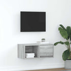 Tv-meubel 60x31x25,5 cm bewerkt hout grijs