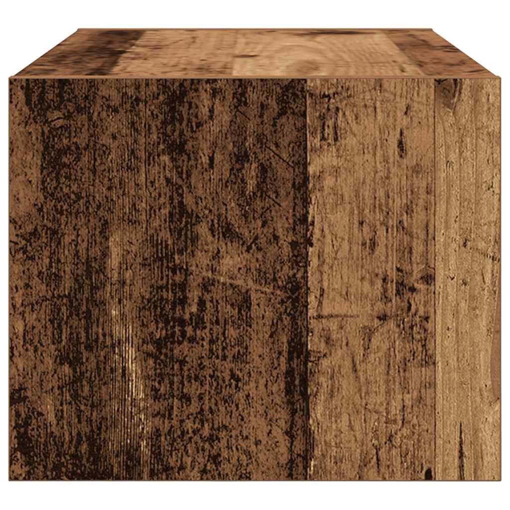 TV-meubel 60x31x25,5 cm bewerkt hout oud houtkleurig